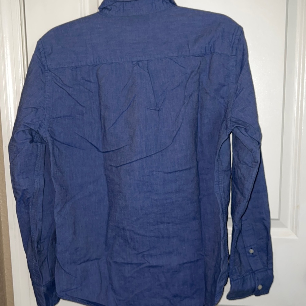 Aeo Blue Button Down - image 8